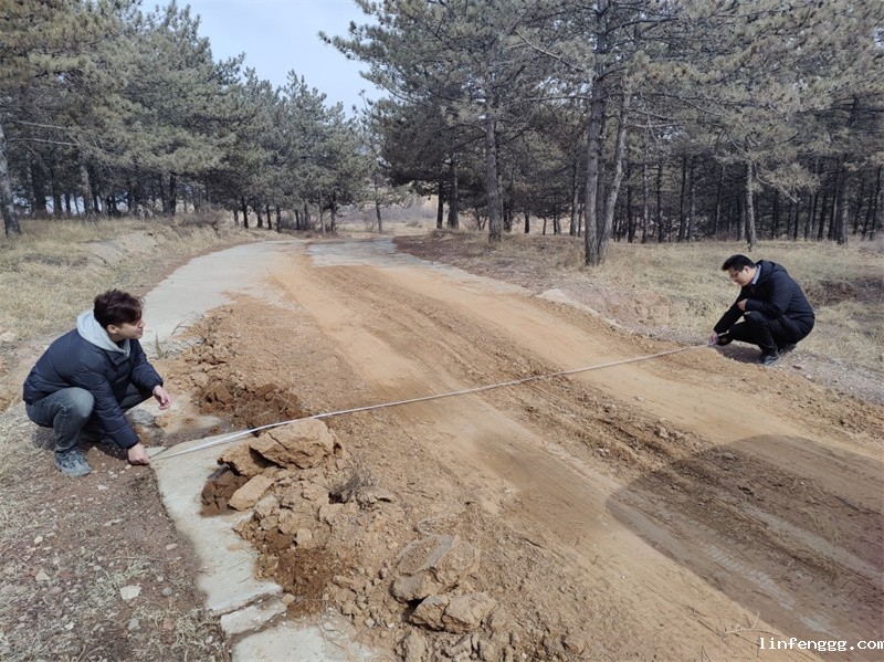 塌陷损毁道路工程现场调查